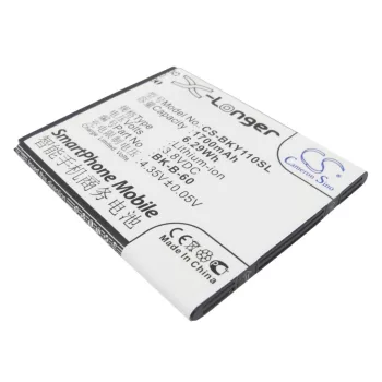   BBK BK-B-60 helyettesítő mobiltelefon akkumulátor (Li-ion, 3.8V, 1700mAh / 6.29Wh) - Utángyártott