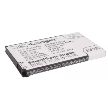   BBK BK-B-45 helyettesítő mobiltelefon akkumulátor (Li-ion, 3.7V, 1200mAh / 4.44Wh) - Utángyártott