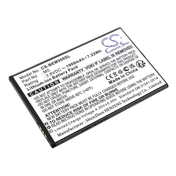   Bea-fon M5 helyettesítő mobiltelefon akkumulátor (Li-ion, 3.8V, 1900mAh / 7.22Wh) - Utángyártott