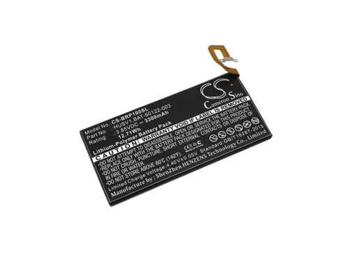 BlackBerry HUSV1 helyettesítő mobiltelefon akkumulátor (Li-Polymer, 3.85V, 3300mAh / 12.71Wh) - Utángyártott