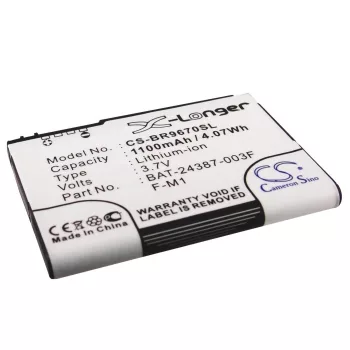   Blackberry F-M1 helyettesítő mobiltelefon akkumulátor (Li-ion, 3.7V, 1100mAh / 4.07Wh) - Utángyártott