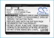 Blackberry F-S1 helyettesítő mobiltelefon akkumulátor (Li-ion, 3.7V, 1200mAh / 4.4Wh) - Utángyártott