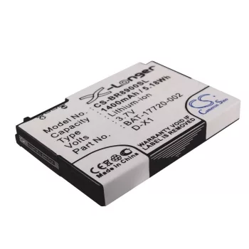   Blackberry D-X1 helyettesítő mobiltelefon akkumulátor (Li-ion, 3.7V, 1400mAh / 5.18Wh) - Utángyártott