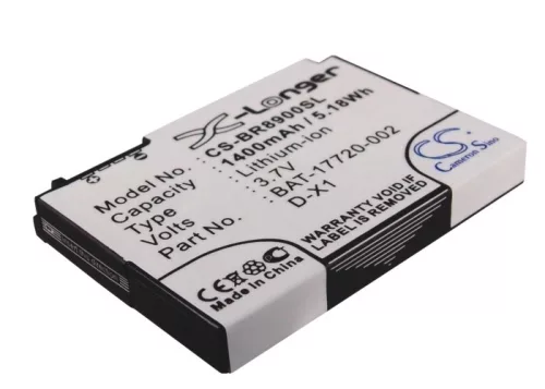 Blackberry D-X1 helyettesítő mobiltelefon akkumulátor (Li-ion, 3.7V, 1400mAh / 5.18Wh) - Utángyártott