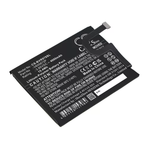 Blackview V605872P helyettesítő mobiltelefon akkumulátor (Li-Polymer, 3.85V, 4000mAh / 15.40Wh) - Utángyártott