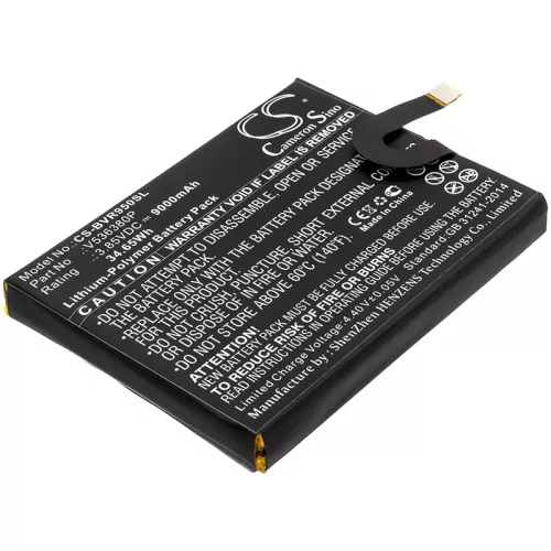 Blackview V536380P helyettesítő mobiltelefon akkumulátor (Li-Polymer, 3.85V, 9000mAh / 34.65Wh) - Utángyártott