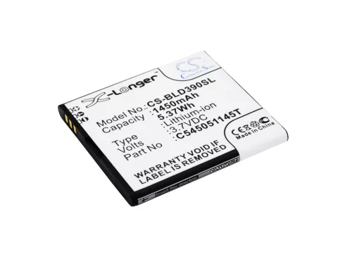 BLU C545051145T helyettesítő mobiltelefon akkumulátor (Li-ion, 3.7V, 1450mAh / 5.37Wh) - Utángyártott