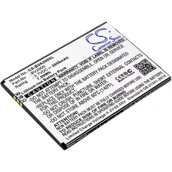   Blackview BV2000 helyettesítő mobiltelefon akkumulátor (Li-ion, 3.7V, 2050mAh / 7.59Wh) - Utángyártott
