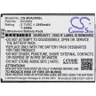 Blackview BV2000 helyettesítő mobiltelefon akkumulátor (Li-ion, 3.7V, 2050mAh / 7.59Wh) - Utángyártott