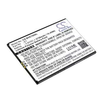  Blackview E7 helyettesítő mobiltelefon akkumulátor (Li-Polymer, 3.8V, 2750mAh / 10.45Wh) - Utángyártott