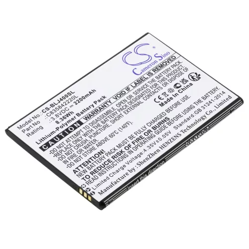 BLU C835842220L helyettesítő mobiltelefon akkumulátor (Li-Polymer, 3.8V, 2200mAh / 8.36Wh) - Utángyártott