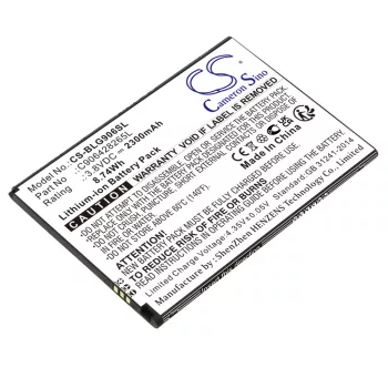   BLU C906428265L helyettesítő mobiltelefon akkumulátor (Li-ion, 3.8V, 2300mAh / 8.74Wh) - Utángyártott