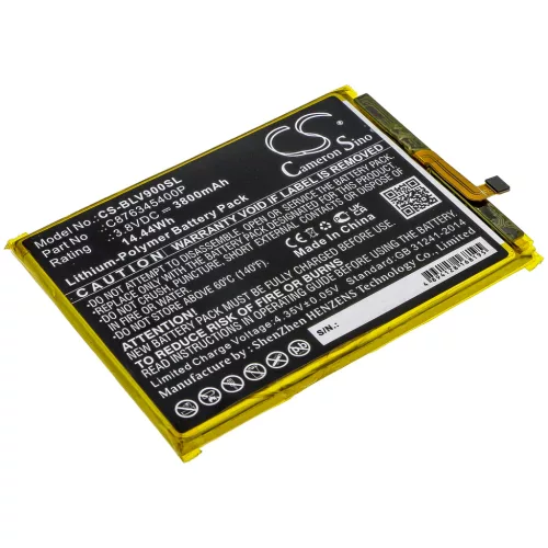 BLU C876345400P helyettesítő mobiltelefon akkumulátor (Li-Polymer, 3.8V, 3800mAh / 14.44Wh) - Utángyártott