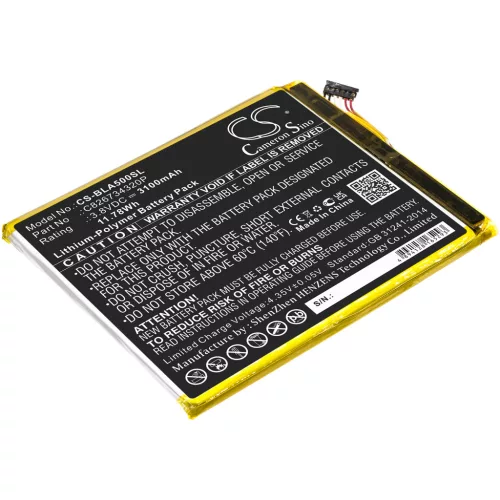 BLU C826734320P helyettesítő mobiltelefon akkumulátor (Li-Polymer, 3.8V, 3100mAh / 11.78Wh) - Utángyártott