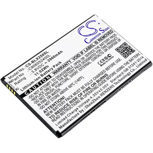 BLU C906052400L helyettesítő mobiltelefon akkumulátor (Li-ion, 3.8V, 2900mAh / 11.02Wh) - Utángyártott