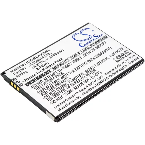 BLU C795344230L helyettesítő mobiltelefon akkumulátor (Li-ion, 3.8V, 2300mAh / 8.74Wh) - Utángyártott
