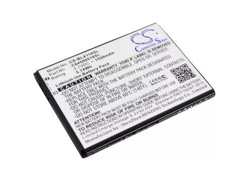 BLU C645005185L helyettesítő mobiltelefon akkumulátor (Li-ion, 3.7V, 1550mAh / 5.74Wh) - Utángyártott