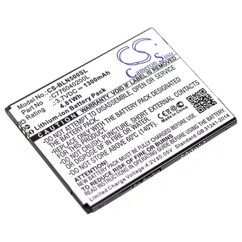  BLU C776040200L helyettesítő mobiltelefon akkumulátor (Li-ion, 3.7V, 1300mAh / 4.81Wh) - Utángyártott