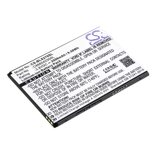 BLU C866042300L helyettesítő mobiltelefon akkumulátor (Li-ion, 3.8V, 2500mAh / 9.50Wh) - Utángyártott