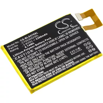   BLU C705305230L helyettesítő mobiltelefon akkumulátor (Li-Polymer, 3.8V, 2300mAh / 8.74Wh) - Utángyártott