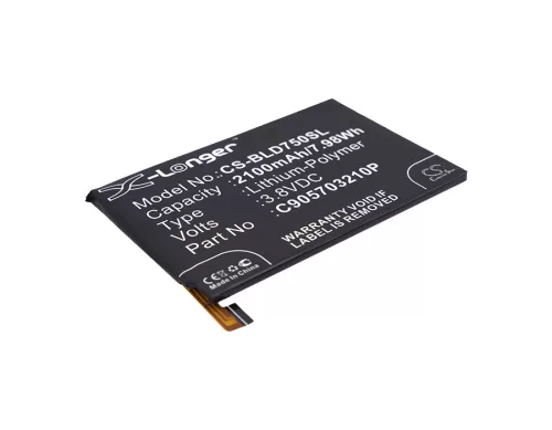 BLU C9057032110P helyettesítő mobiltelefon akkumulátor (Li-Polymer, 3.8V, 2100mAh / 7.98Wh) - Utángyártott
