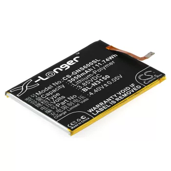   GIONEE BL-N3150 helyettesítő mobiltelefon akkumulátor (Li-Polymer, 3.85V, 3050mAh / 11.74Wh) - Utángyártott