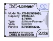 BLU C765804220L helyettesítő mobiltelefon akkumulátor (Li-Polymer, 3.8V, 2300mAh / 8.74Wh) - Utángyártott