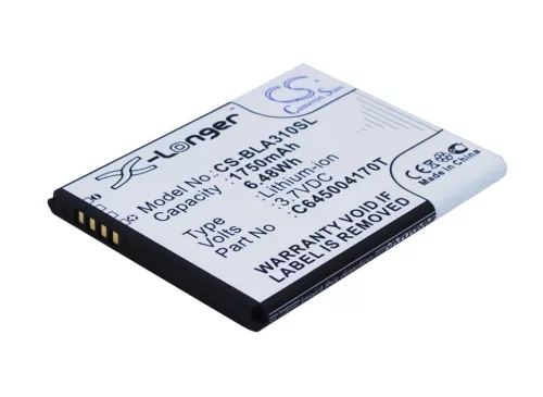 BLU C645004170T helyettesítő mobiltelefon akkumulátor (Li-ion, 3.7V, 1750mAh / 6.48Wh) - Utángyártott