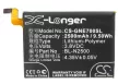 BLU P0010UU készülékhez mobiltelefon akkumulátor (Li-Polymer, 3.8V, 2500mAh / 9.50Wh) - Utángyártott