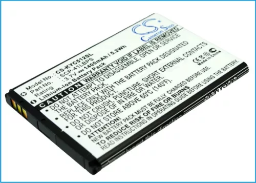 Kyocera SCP-42LBPS helyettesítő mobiltelefon akkumulátor (Li-ion, 3.7V, 1400mAh / 5.2Wh) - Utángyártott
