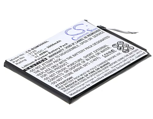 BQ 3120 helyettesítő mobiltelefon akkumulátor (Li-Polymer, 3.8V, 3000mAh / 11.40Wh) - Utángyártott