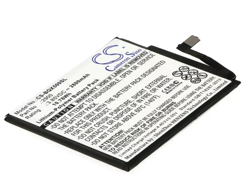 BQ 2900 helyettesítő mobiltelefon akkumulátor (Li-Polymer, 3.85V, 2800mAh / 10.78Wh) - Utángyártott