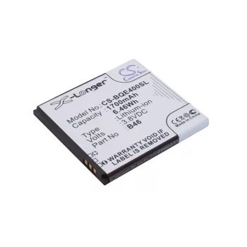   BQ B46 helyettesítő mobiltelefon akkumulátor (Li-Polymer, 3.8V, 1700mAh / 6.46Wh) - Utángyártott