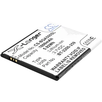   BQ B22, BT-2200-259 helyettesítő mobiltelefon akkumulátor (Li-ion, 3.7V, 1600mAh / 5.92Wh) - Utángyártott