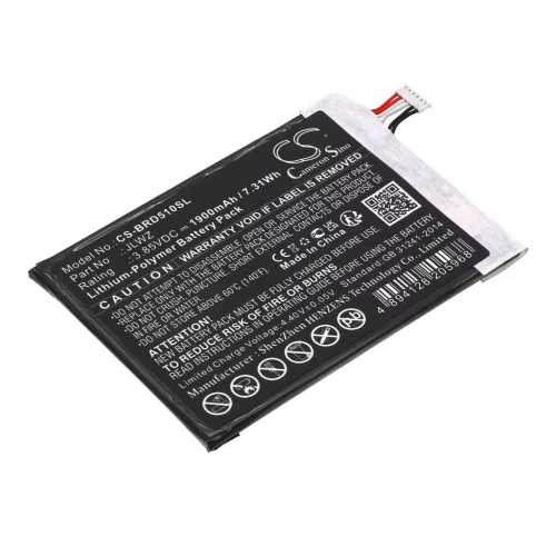 Brondi JLWZ helyettesítő mobiltelefon akkumulátor (Li-Polymer, 3.85V, 1900mAh / 7.31Wh) - Utángyártott