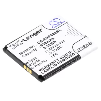   Brondi F6 helyettesítő mobiltelefon akkumulátor (Li-ion, 3.7V, 950mAh / 3.52Wh) - Utángyártott