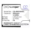 Brondi F6 helyettesítő mobiltelefon akkumulátor (Li-ion, 3.7V, 950mAh / 3.52Wh) - Utángyártott