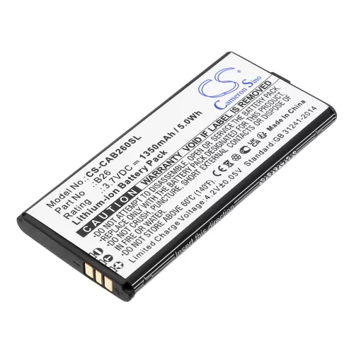 CAT B26 helyettesítő mobiltelefon akkumulátor (Li-ion, 3.7V, 1350mAh / 5.0Wh) - Utángyártott