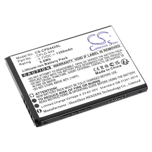Coolpad CPLD-442 helyettesítő mobiltelefon akkumulátor (Li-ion, 3.7V, 1350mAh / 5.0Wh) - Utángyártott