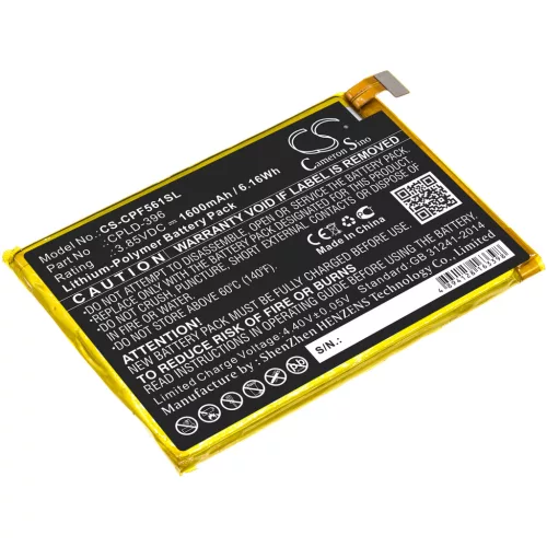 Coolpad CPLD-396 helyettesítő mobiltelefon akkumulátor (Li-Polymer, 3.85V, 1600mAh / 6.16Wh) - Utángyártott