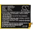 Coolpad CPLD-382 helyettesítő mobiltelefon akkumulátor (Li-Polymer, 3.8V, 2500mAh / 9.50Wh) - Utángyártott