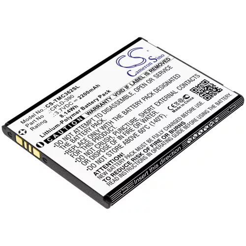 Coolpad CPLD-390 helyettesítő mobiltelefon akkumulátor (Li-Polymer, 3.7V, 2200mAh / 8.14Wh) - Utángyártott