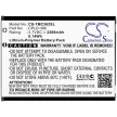 Coolpad CPLD-390 helyettesítő mobiltelefon akkumulátor (Li-Polymer, 3.7V, 2200mAh / 8.14Wh) - Utángyártott