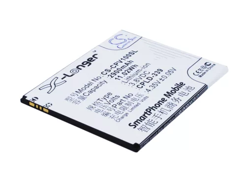 Coolpad CPLD-339 helyettesítő mobiltelefon akkumulátor (Li-ion, 3.8V, 2900mAh / 11.02Wh) - Utángyártott