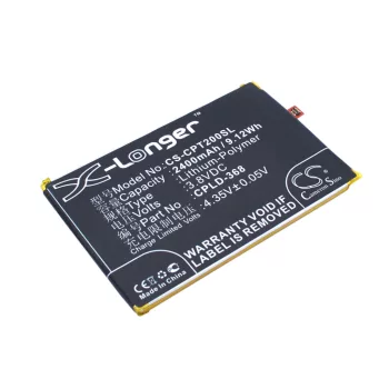   Coolpad CPLD-368 helyettesítő mobiltelefon akkumulátor (Li-Polymer, 3.8V, 2400mAh / 9.12Wh) - Utángyártott