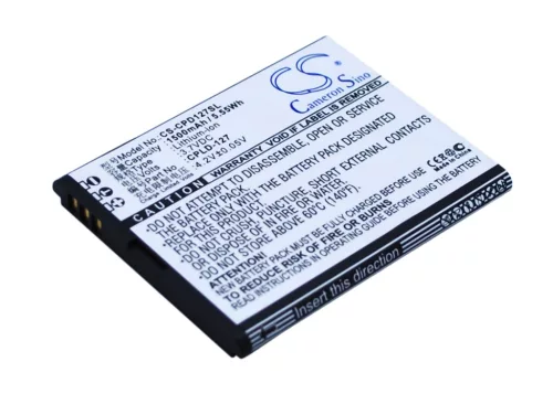 Coolpad CPLD-127 helyettesítő mobiltelefon akkumulátor (Li-ion, 3.7V, 1500mAh / 5.55Wh) - Utángyártott