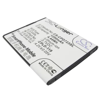   Coolpad CPLD-119 helyettesítő mobiltelefon akkumulátor (Li-ion, 3.7V, 1200mAh / 4.44Wh) - Utángyártott