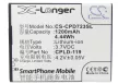 Coolpad CPLD-119 helyettesítő mobiltelefon akkumulátor (Li-ion, 3.7V, 1200mAh / 4.44Wh) - Utángyártott
