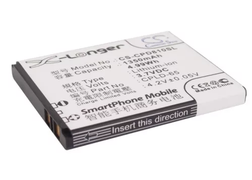 Coolpad CPLD-65 helyettesítő mobiltelefon akkumulátor (Li-ion, 3.7V, 1350mAh / 4.99Wh) - Utángyártott