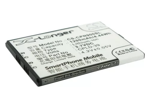 Coolpad CPLD-39 helyettesítő mobiltelefon akkumulátor (Li-ion, 3.7V, 1200mAh / 4.44Wh) - Utángyártott